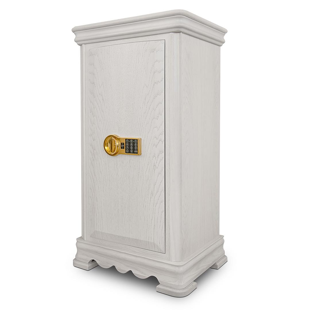 DKarat90_white_close.jpg Метален луксозен сейф Valberg EK-90 Gold EL Клас 1 бял дъб - Image 1
