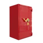 Комбиниран метален луксозен сейф Valberg Fort М-99 Gold KL+EL Клас 3 червена перла