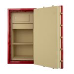 Комбиниран метален луксозен сейф Valberg Fort М-99 Gold KL+EL Клас 3 червена перла - Image 2