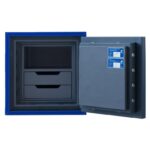 Комбиниран метален луксозен сейф Valberg GARANT-46 Gold KL+EL кожа дъга - Image 2