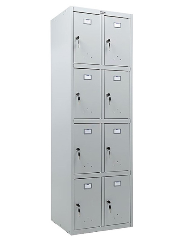 Метален гардероб Praktic LS 24 с осем врати 183 x 60 x 50 см